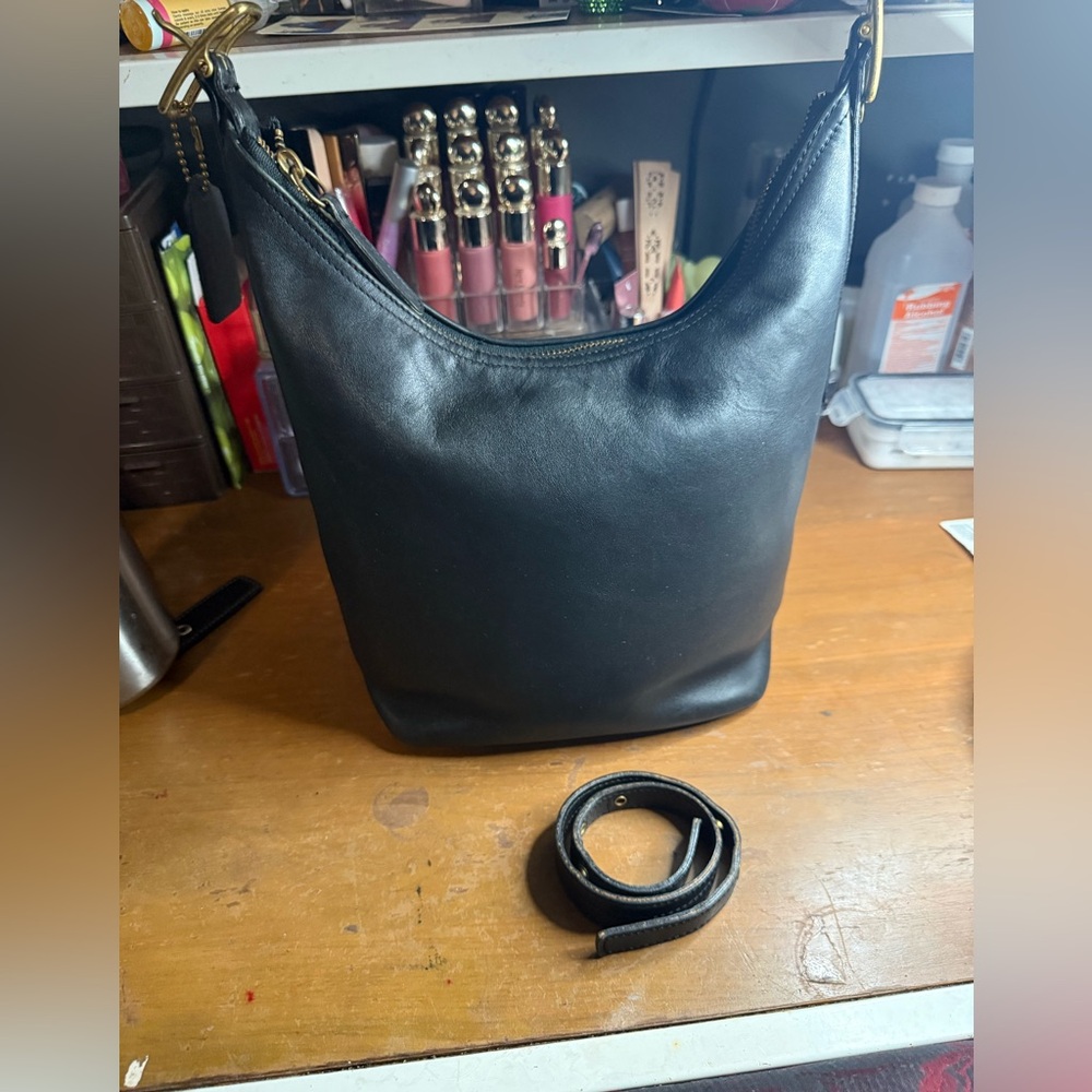 Vintage Coach Legacy Black 9823 bag